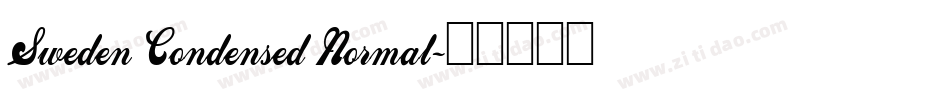 Sweden Condensed Normal字体转换